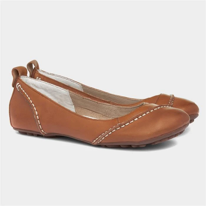 Hush Puppies Janessa Womens Tan Ballerina 7 Hush Puppies Janessa Womens Tan Ballerina - Image 5