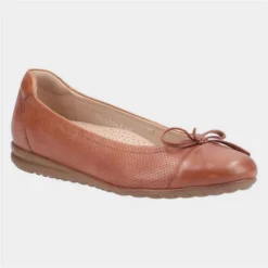 Hush Puppies Jolene Womens Tan Leather Shoe