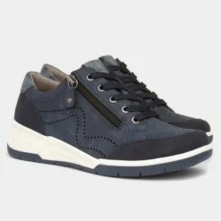 Relife Simone Womens Navy Lace Casual Shoe -UK Shoe Sales Store 120234 2 L06.20230705000032