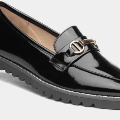Cushion Walk Carrie Womens Black Patent Loafer -UK Shoe Sales Store 120273 2 L05.20230718000250