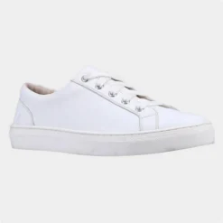 Hush Puppies Tessa Womens White Lace Up Shoe