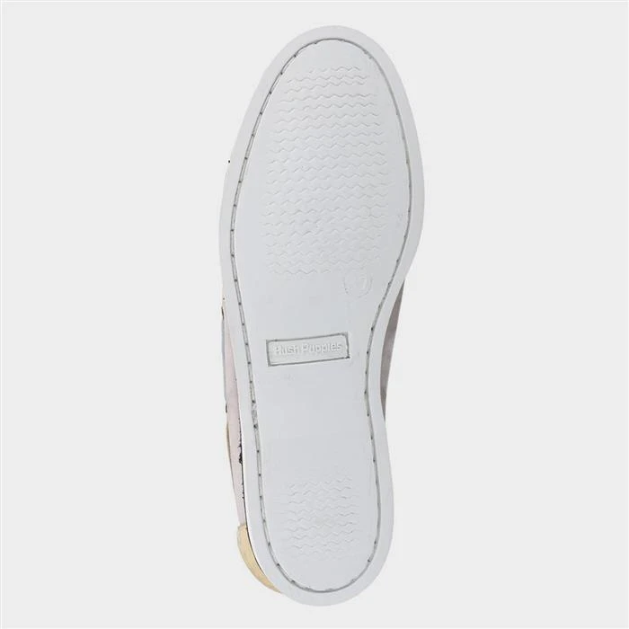Hush Puppies Hattie Womens Grey Boat Shoe 5 Hush Puppies Hattie Womens Grey Boat Shoe - Image 3