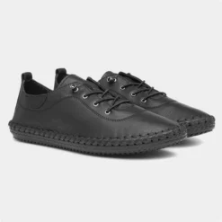 Lunar St. Ives Womens Black Leather Shoe -UK Shoe Sales Store 120293 2 L06.20230516000203