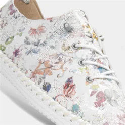 Lunar Exbury Womens White Leather Shoe -UK Shoe Sales Store 120294 2 L05.20230807000049