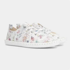 Lunar Exbury Womens White Leather Shoe -UK Shoe Sales Store 120294 2 L06.20230807000049