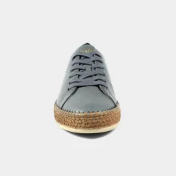 Lazy Dogz Malden Womens Grey Leather Shoe