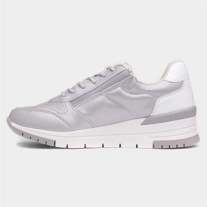 Lilley & Skinner Court Womens Silver Trainers 4 Lilley & Skinner Court Womens Silver Trainers - Image 2