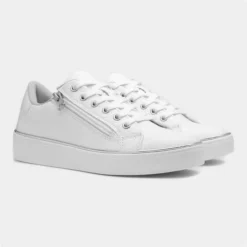 Lilley & Skinner Gym Womens White Snake Print Shoe -UK Shoe Sales Store 120316 2 L06.20230724000505