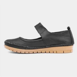 Lotus Tai Womens Black Leather Casual Shoe -UK Shoe Sales Store 120338 2 L03.20230523000204