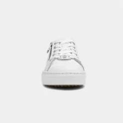 Rieker Womens White Leather Casual Shoe