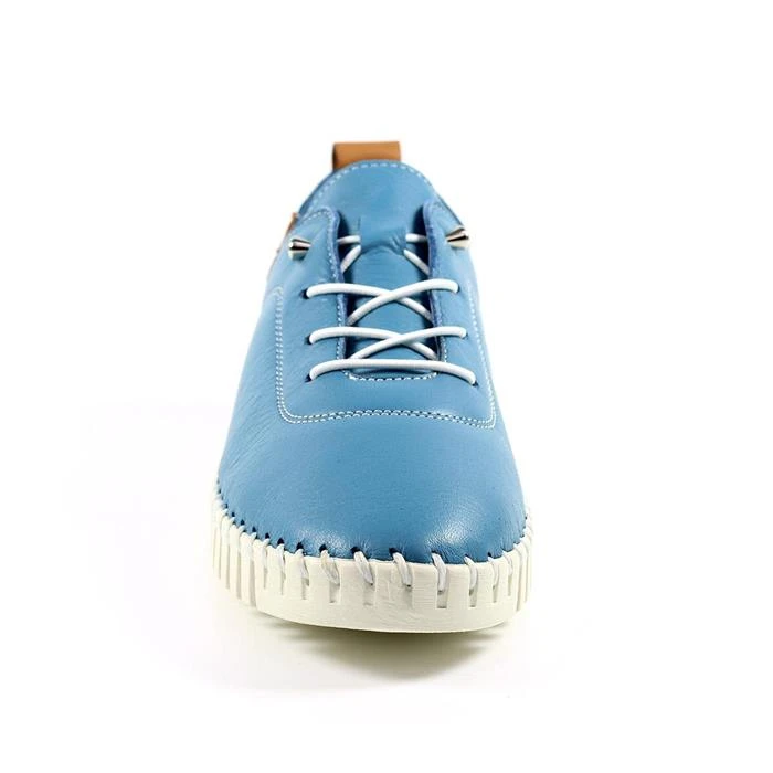 Lunar Flamborough Womens Blue Leather Shoe 5 Lunar Flamborough Womens Blue Leather Shoe - Image 3