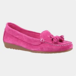 Riva Aldons Womens Pink Moccasin With Tassels