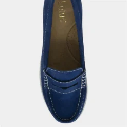 Lotus Asher Womens Blue Suede Loafer -UK Shoe Sales Store 120423 3 L04.20230726000129