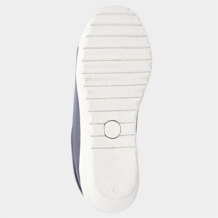 Fleet & Foster Cathy Womens Blue Leather Shoe 5 Fleet & Foster Cathy Womens Blue Leather Shoe - Image 3