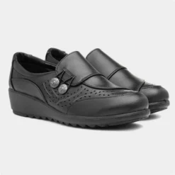 Cushion Walk Emily Womens Black Shoe -UK Shoe Sales Store 128075 2 L06.20230804000215