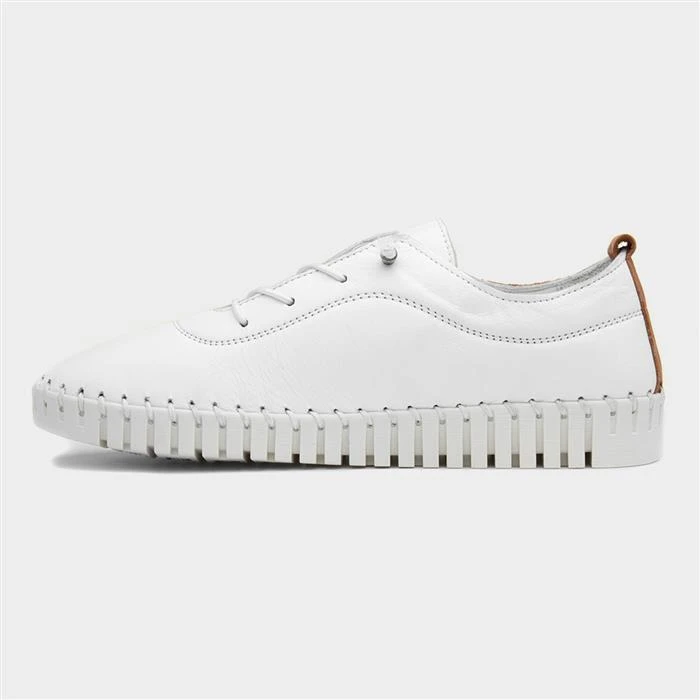 Lunar Flamborough Women's White Leather Shoe 4 Lunar Flamborough Women's White Leather Shoe - Image 2