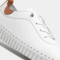 Lunar Flamborough Women's White Leather Shoe 10 Lunar Flamborough Women's White Leather Shoe -UK Shoe Sales Store 128096 2 L05.20230403000138