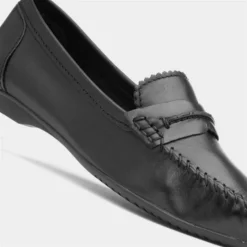 Marco Tozzi Womens Black Leather Loafer -UK Shoe Sales Store 128103 2 L05.20230613000034