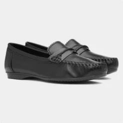 Marco Tozzi Womens Black Leather Loafer -UK Shoe Sales Store 128103 2 L06.20230613000034
