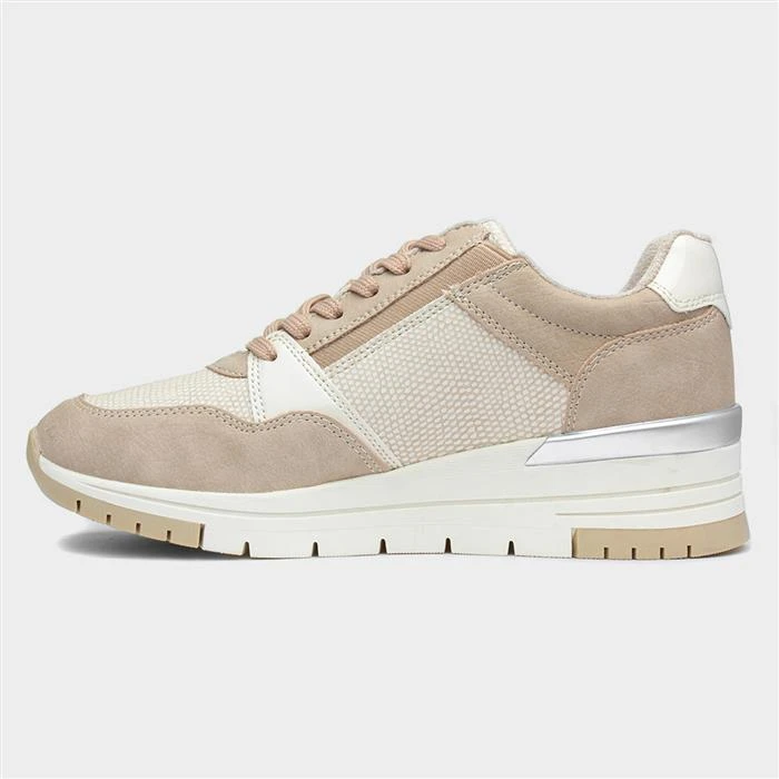SJ Delda Womens Beige Casual Trainer 4 SJ Delda Womens Beige Casual Trainer - Image 2