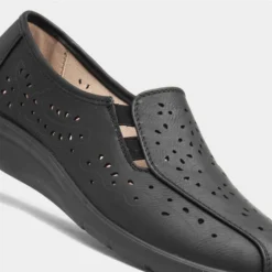 Cushion Walk Grace Womens Black Shoe -UK Shoe Sales Store 128138 2 L05.20230804000030