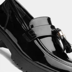 Truffle Angela Womens Black Patent Loafers -UK Shoe Sales Store 128174 2 L05.20230718000253