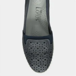 Lotus Francesca Womens Navy Slip On Shoes -UK Shoe Sales Store 128185 3 L04.20230619000150