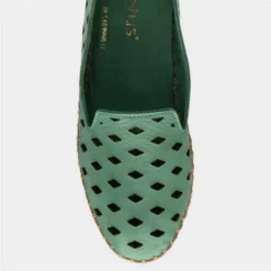 Lotus Karson Womens Green Leather Shoe -UK Shoe Sales Store 128191 3 L04.20230619000151