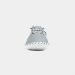 Lunar St Ives Womens Grey Leather Shoe