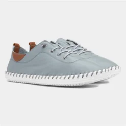 Lunar St Ives Womens Grey Leather Shoe -UK Shoe Sales Store 130018 2 L06.20230508000305