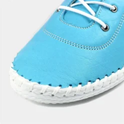 Lunar St Ives Womens Turquoise Leather Shoe -UK Shoe Sales Store 130022 3 L04.20220629000338