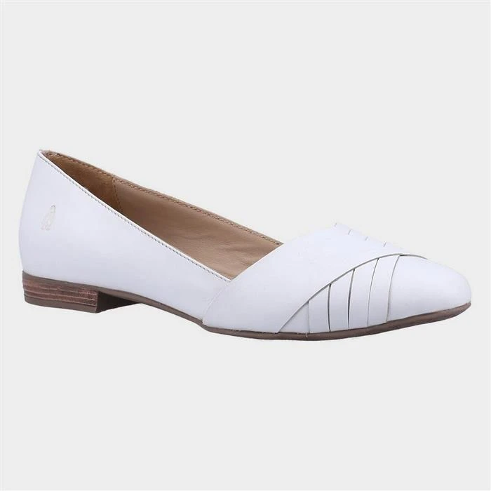 Hush Puppies Marley Womens White Leather Shoe 3 Hush Puppies Marley Womens White Leather Shoe