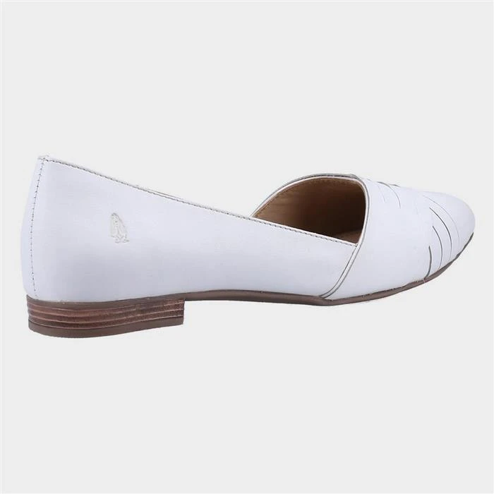 Hush Puppies Marley Womens White Leather Shoe 4 Hush Puppies Marley Womens White Leather Shoe - Image 2