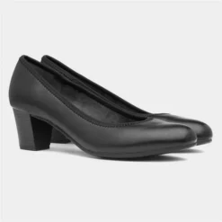 Jana Softline Womens Black Court Shoe -UK Shoe Sales Store 140016 2 L06.20230515000152