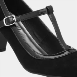 Lilley Vicky Womens Black Faux Suede Court Shoe -UK Shoe Sales Store 14023 2 L05.20230126000507