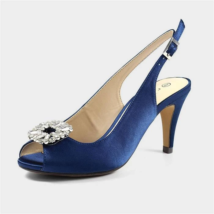 Lunar Venice Womens Blue Heels 4 Lunar Venice Womens Blue Heels - Image 2