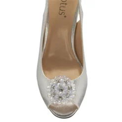 Lotus Elodie Womens Metallic Silver Beaded Heel -UK Shoe Sales Store 141031 3 L04.20230216000308