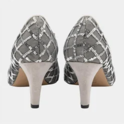 Lotus Lucia Womens Metallic Diamond Sequin Heel -UK Shoe Sales Store 141043 3 L03.20230726000136