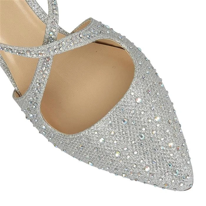 Lotus Panache Womens Metallic Silver Diamante Heel 5 Lotus Panache Womens Metallic Silver Diamante Heel - Image 3