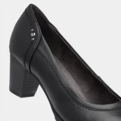 Jana Softline Womens Heeled Black Court Shoe -UK Shoe Sales Store 14135 2 L05.20230515000152