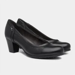 Jana Softline Womens Heeled Black Court Shoe -UK Shoe Sales Store 14135 2 L06.20230515000153