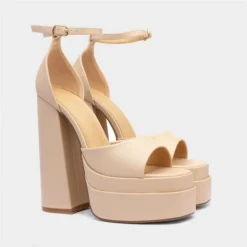Truffle Angel Womens Nude Platform Heel -UK Shoe Sales Store 149045 2 L06.20230804000216