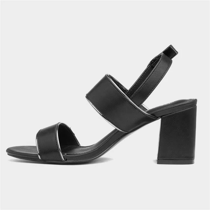 Lunar Aldora Womens Black Strappy Heel 4 Lunar Aldora Womens Black Strappy Heel - Image 2