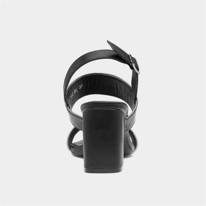 Lunar Aldora Womens Black Strappy Heel 5 Lunar Aldora Womens Black Strappy Heel - Image 3