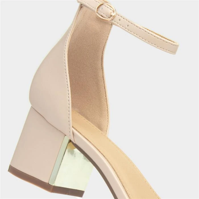 Truffle Halla1 Womens Nude Heeled Sandal 6 Truffle Halla1 Womens Nude Heeled Sandal - Image 4