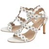 Lotus Inaya Womens White Heeled Sandal -UK Shoe Sales Store 149089 3 L02.20230615000136
