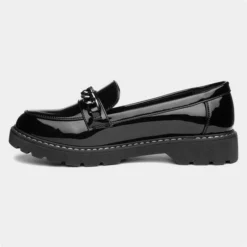 Lilley Alice Womens Black Chain Loafer -UK Shoe Sales Store 150005 2 L03.20230105000223