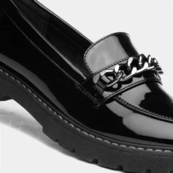 Lilley Alice Womens Black Chain Loafer -UK Shoe Sales Store 150005 2 L05.20230105000223