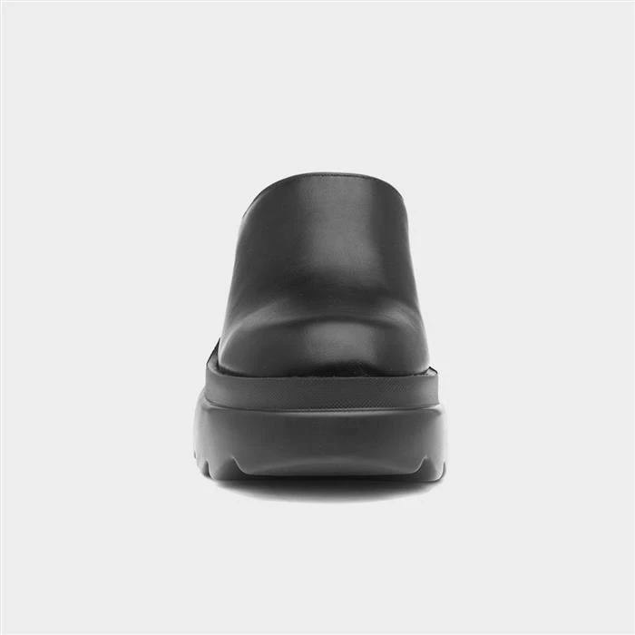 Truffle Giovana Womens Black Chunky Mule Shoe 3 Truffle Giovana Womens Black Chunky Mule Shoe