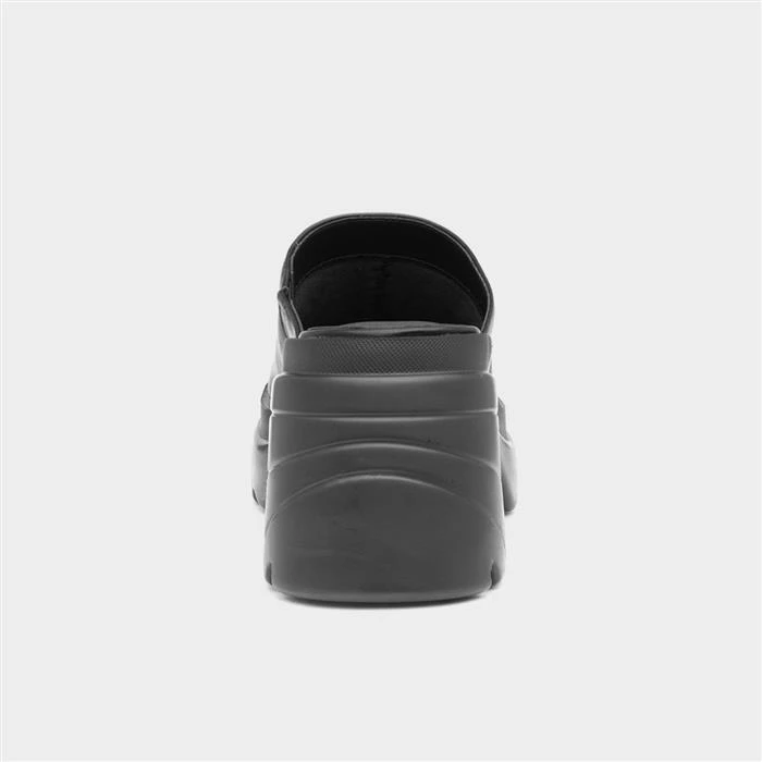 Truffle Giovana Womens Black Chunky Mule Shoe 5 Truffle Giovana Womens Black Chunky Mule Shoe - Image 3